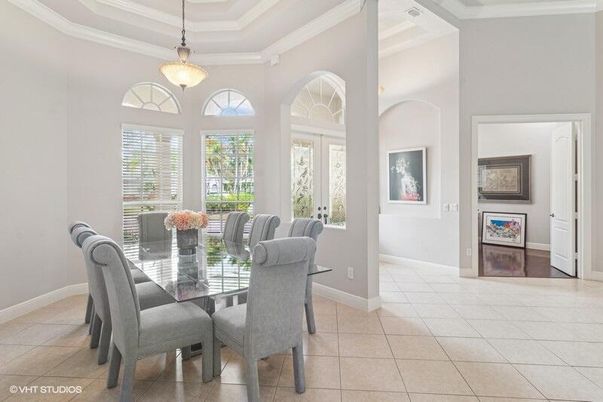 Dining room, Interior, Pendant Lights