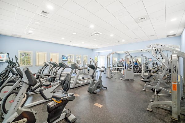 Fitness Equipment, Gym, Interior, Recessed Lighting