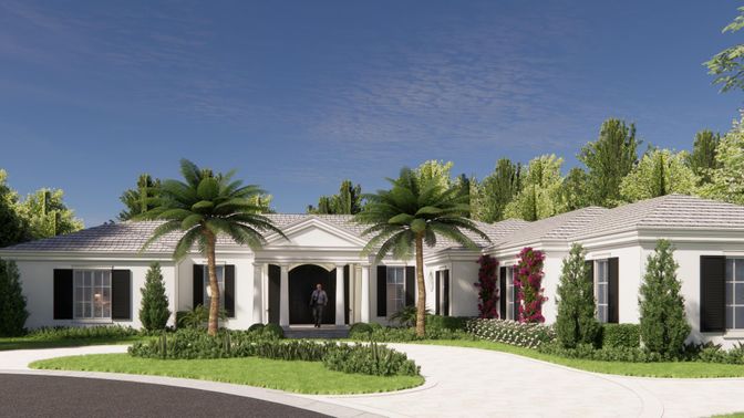 Backyard, Exterior, Facade, Ranch