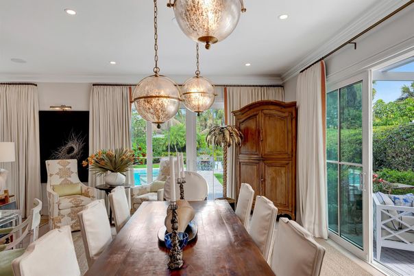 Dining room, Interior, Pendant Lights, Recessed Lighting