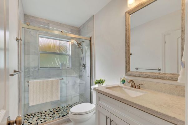 Bathroom, Glass Shower, Interior