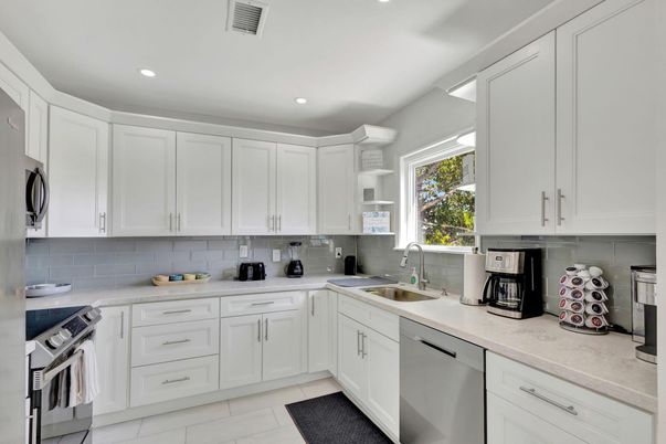 Interior, Kitchen, Recessed Lighting, Stainless Steel Appliances