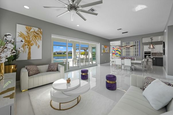 Dining room, Interior, Kitchen, Living room, Pendant Lights, Recessed Lighting
