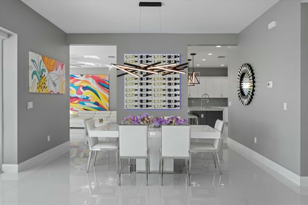 Dining room, Interior, Kitchen, Pendant Lights, Recessed Lighting
