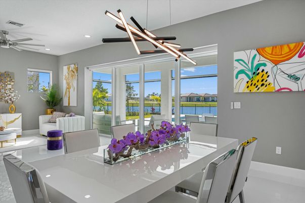 Dining room, Interior, Pendant Lights, Recessed Lighting, Water