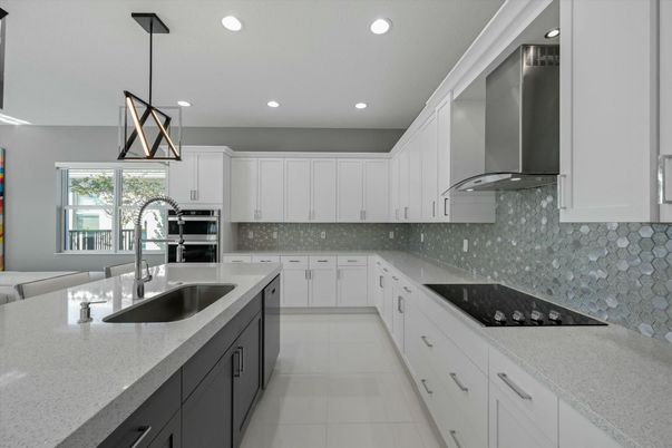 Interior, Kitchen, Pendant Lights, Recessed Lighting, Stainless Steel Appliances