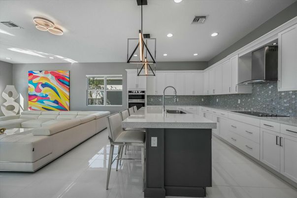 Interior, Kitchen, Pendant Lights, Recessed Lighting, Stainless Steel Appliances