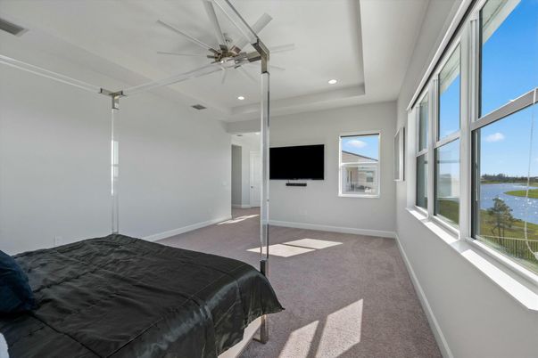 Bedroom, Interior, Recessed Lighting, Water
