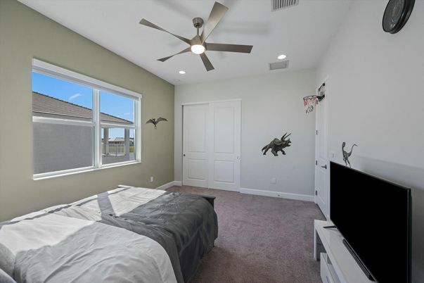 Bedroom, Interior, Recessed Lighting