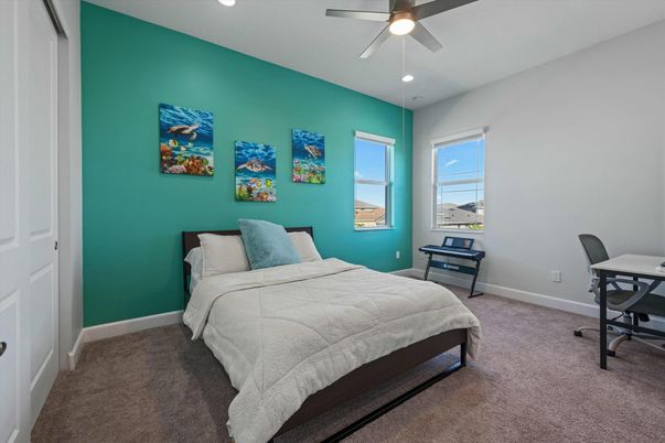 Bedroom, Home Office, Interior, Recessed Lighting