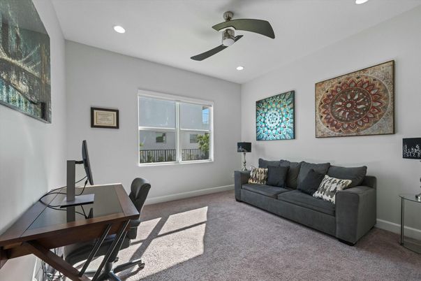 Home Office, Interior, Recessed Lighting
