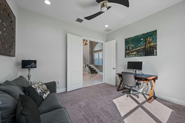Home Office, Interior, Recessed Lighting