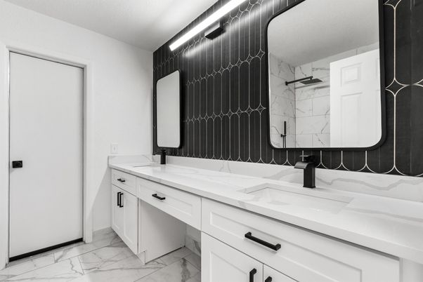 Bathroom, Dual Sink Vanities, Interior, Marble, Marble Walls