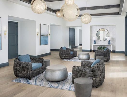 Interior, Living room, Pendant Lights, Recessed Lighting, Wooden Beams, Wood Texture Flooring