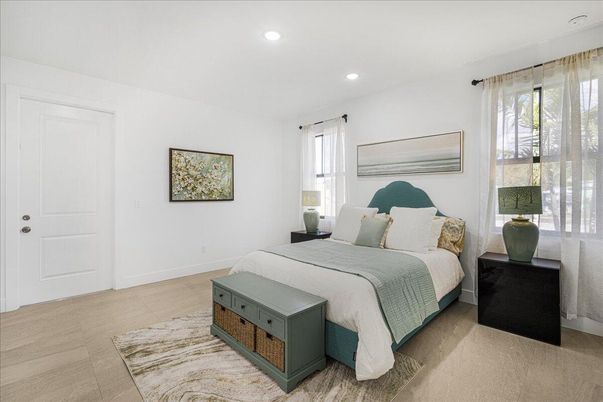 Bedroom, Interior, Recessed Lighting