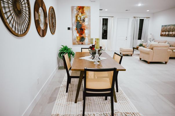 Dining room, Interior, Living room, Recessed Lighting
