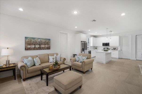 Interior, Kitchen, Living room, Pendant Lights, Recessed Lighting, Stainless Steel Appliances