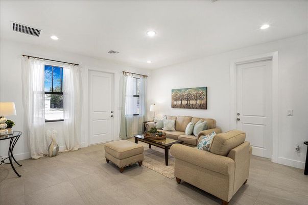 Interior, Living room, Recessed Lighting