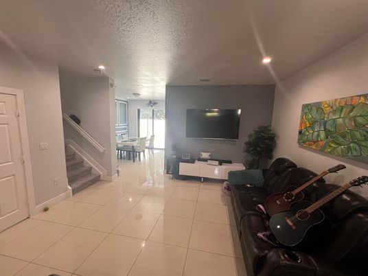 Interior, Living room, Recessed Lighting