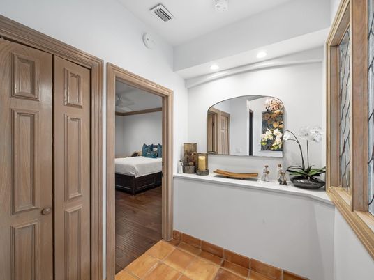 Bathroom, Bedroom, Interior, Recessed Lighting, Wood Texture Flooring