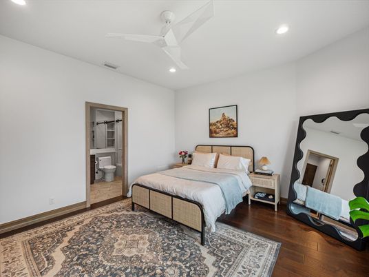 Bathroom, Bedroom, Interior, Recessed Lighting, Wood Texture Flooring