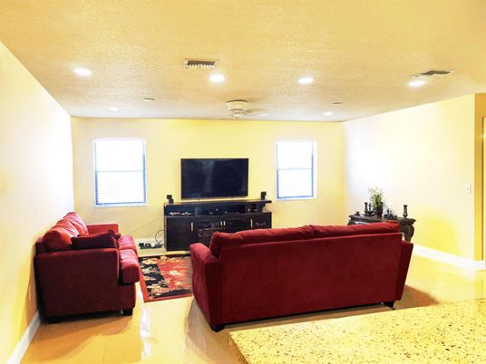 Interior, Living room, Recessed Lighting
