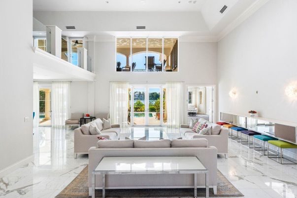 Interior, Living room, Marble, Recessed Lighting