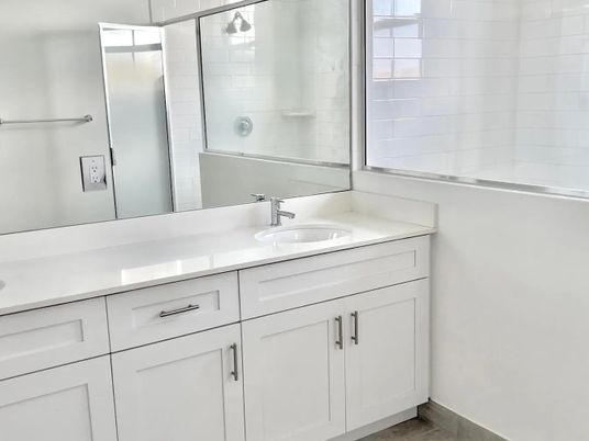 Bathroom, Dual Sink Vanities, Glass Shower, Interior