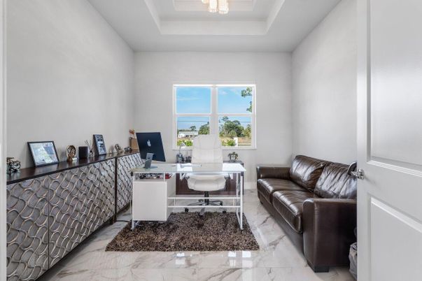 Home Office, Interior, Marble