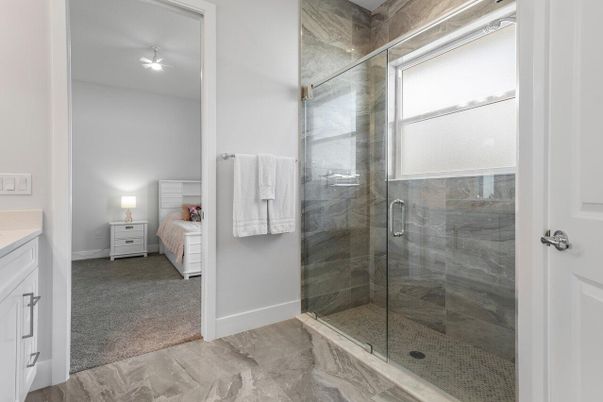 Bathroom, Bedroom, Glass Shower, Interior