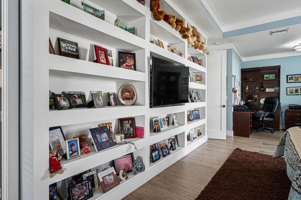 Home Office, Interior, Wood Texture Flooring