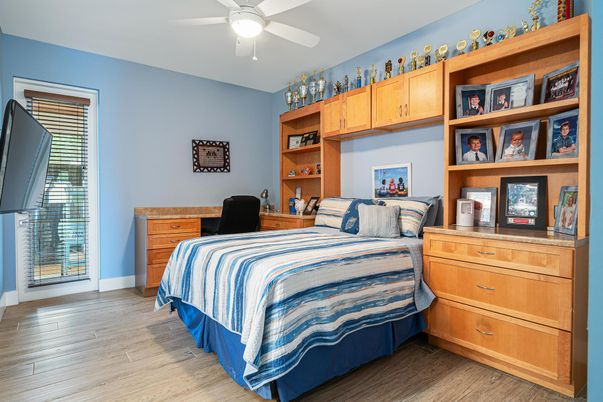 Bedroom, Interior, Wood Texture Flooring