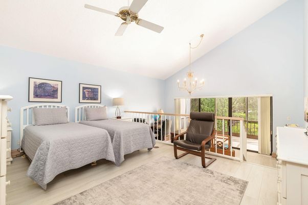 Bedroom, Chandelier, Interior, Wood Texture Flooring
