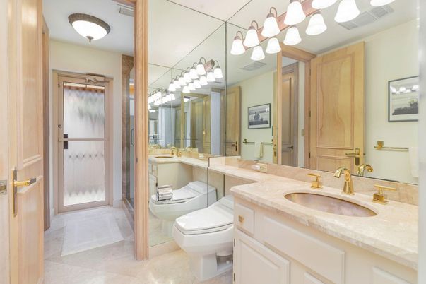 Bathroom, Dual Sink Vanities, Glass Shower, Interior