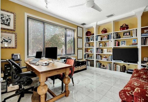 Home Office, Interior, Marble
