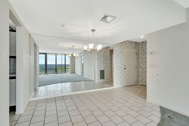 Chandelier, Empty room, Interior