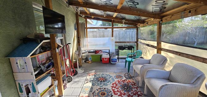 Fireplace, Interior, Sun Room