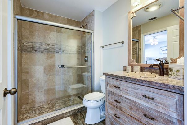 Bathroom, Glass Shower, Interior