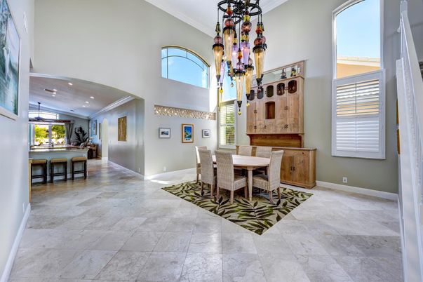 Dining room, Interior, Pendant Lights, Recessed Lighting