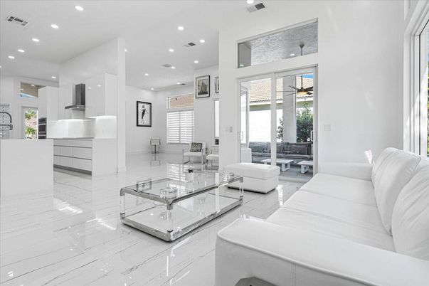 Interior, Living room, Marble, Recessed Lighting