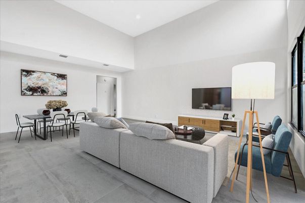 Dining room, Interior, Living room, Recessed Lighting