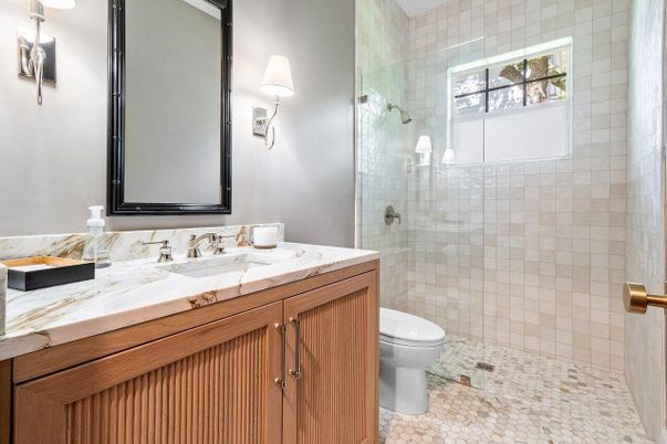 Bathroom, Glass Shower, Interior