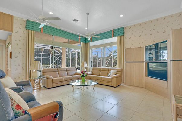 Interior, Living room, Recessed Lighting