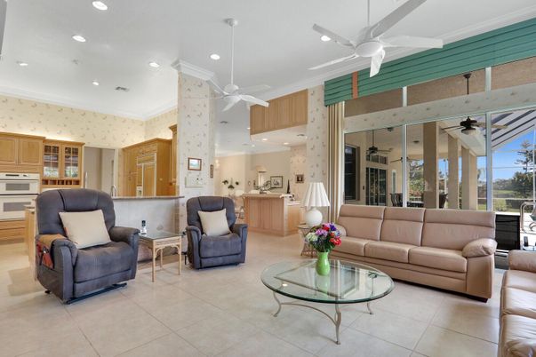 Interior, Kitchen, Living room, Recessed Lighting