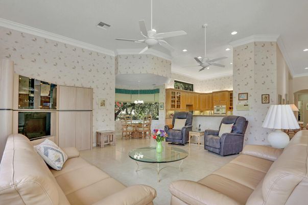 Dining room, Interior, Kitchen, Living room, Recessed Lighting
