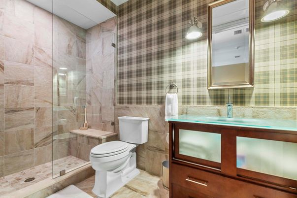 Bathroom, Glass Shower, Interior