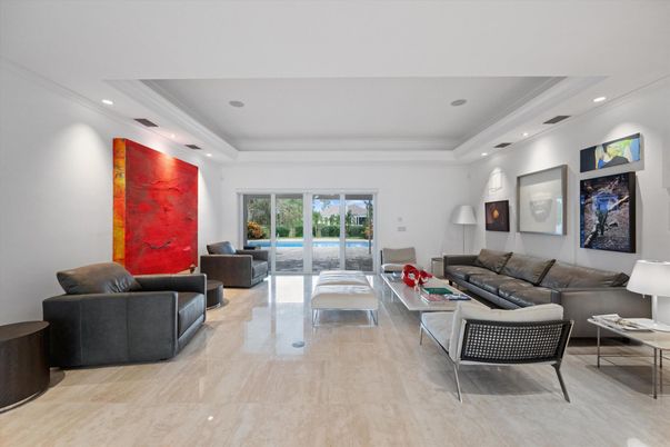 Interior, Living room, Recessed Lighting