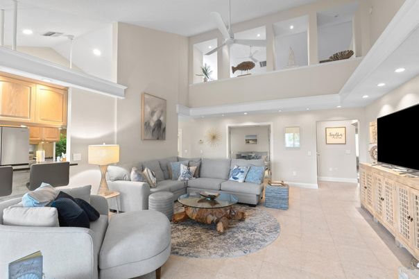 Interior, Kitchen, Living room, Recessed Lighting