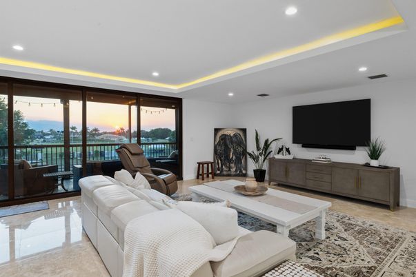 Interior, Living room, Recessed Lighting
