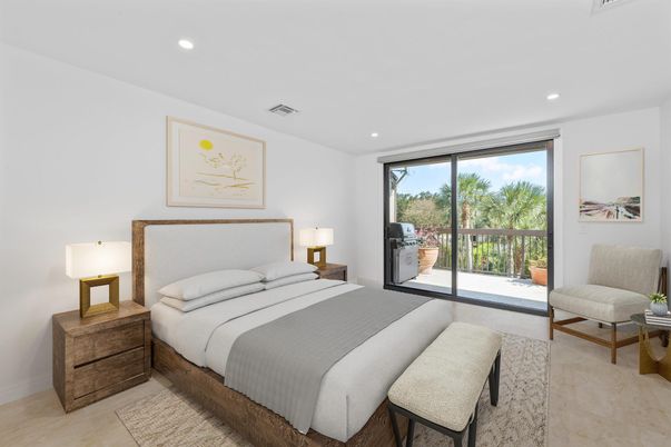 Bedroom, Interior, Recessed Lighting